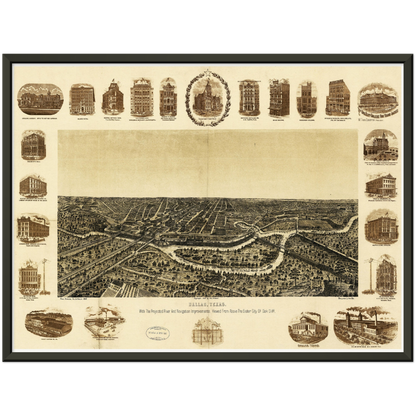 Historical city map  Test product horizontal 3 sizes