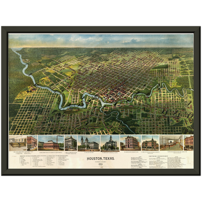 Historical city map  Test product horizontal 3 sizes