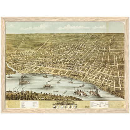 Historical city map  Test product horizontal 3 sizes