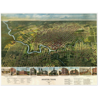 Historical city map  Test product horizontal 3 sizes