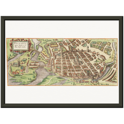 Historical city map  Test product horizontal 3 sizes