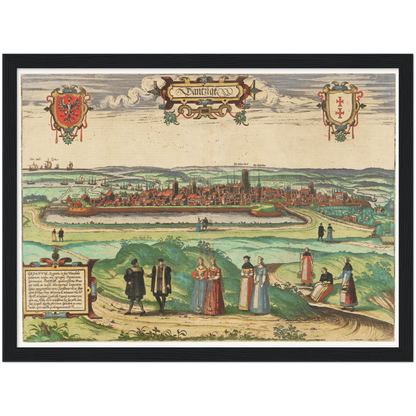 Historical city map  Test product horizontal 3 sizes