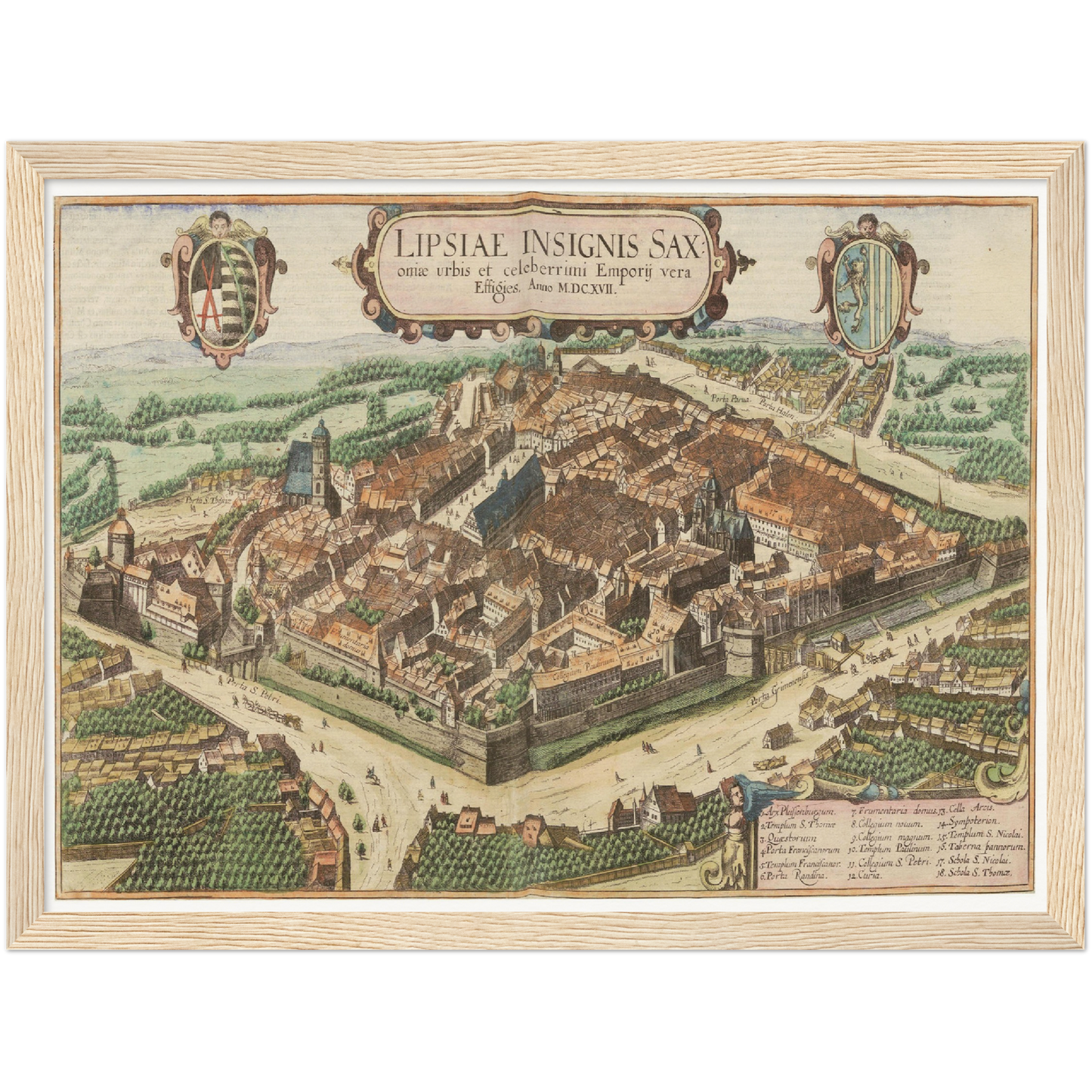 Historical city map  Test product horizontal 3 sizes