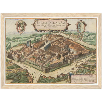 Historical city map  Test product horizontal 3 sizes