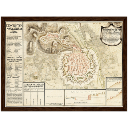 Historical city map  Test product horizontal 3 sizes