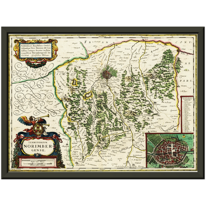 Historical city map  Test product horizontal 3 sizes