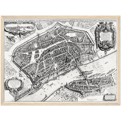 Historical city map  Test product horizontal 3 sizes