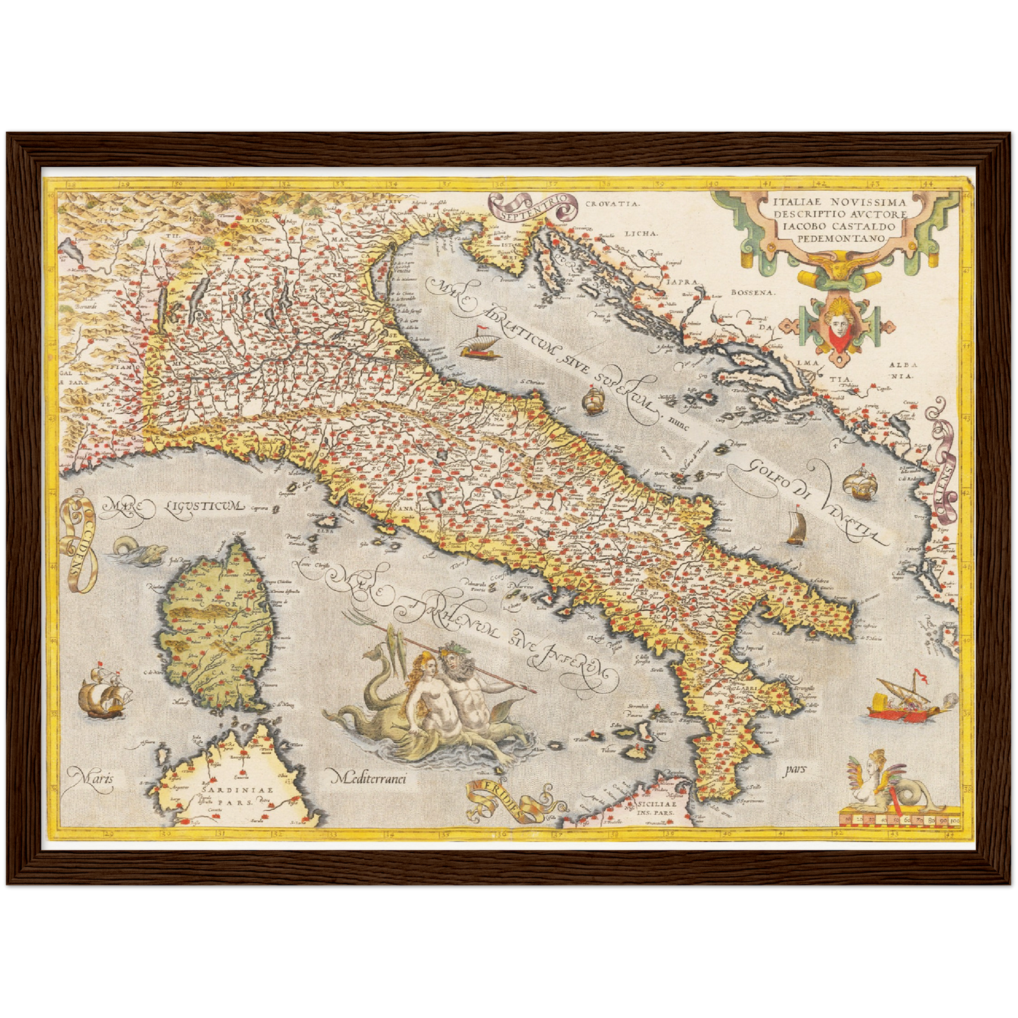 Historical city map  Test product horizontal 3 sizes