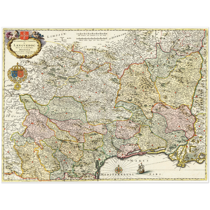 Historical city map  Test product horizontal 3 sizes