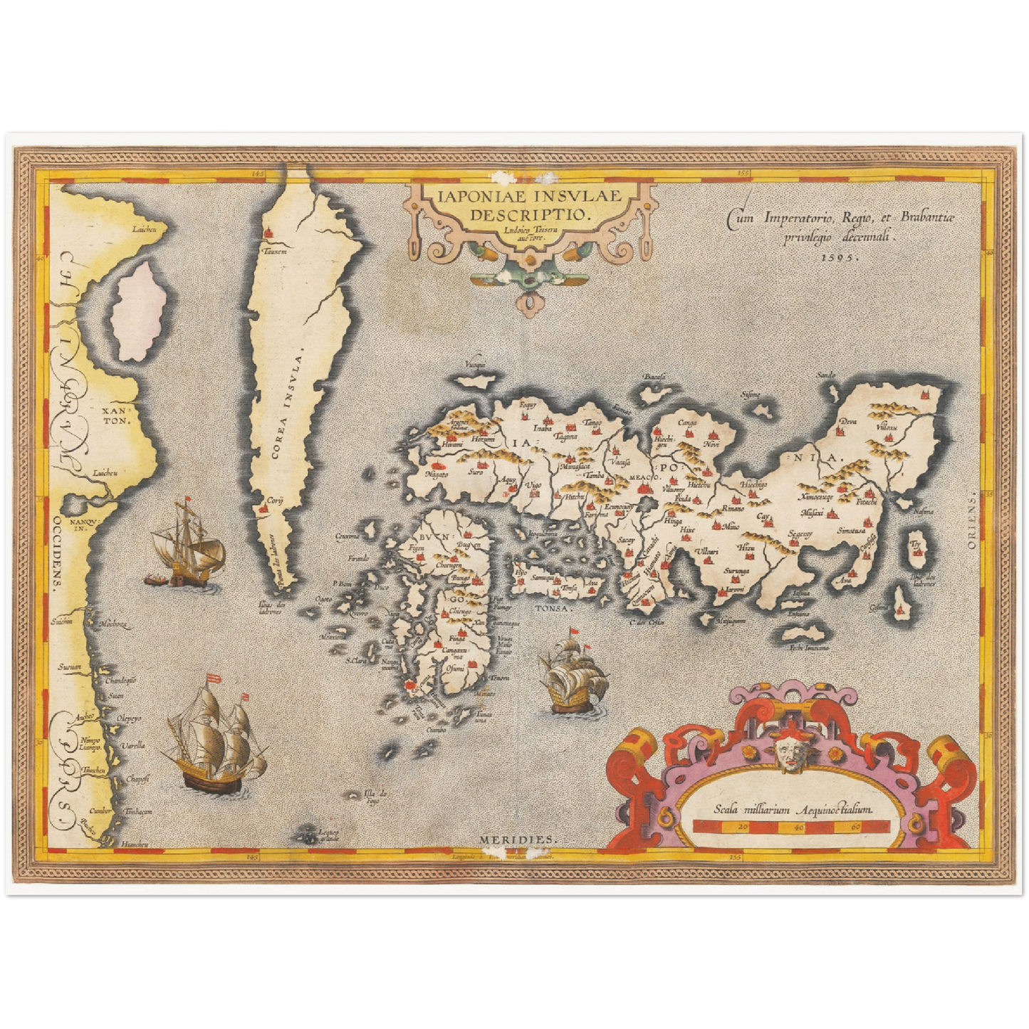 Historical city map  Test product horizontal 3 sizes