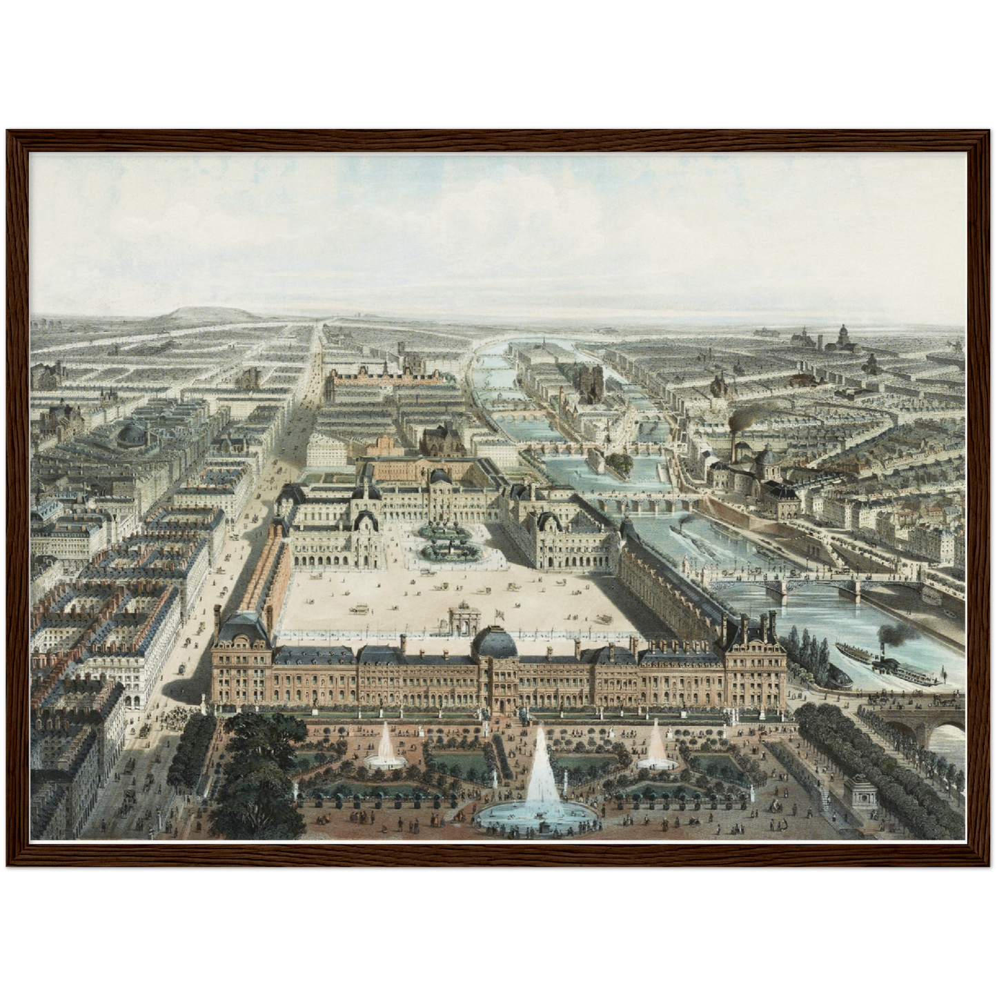 Historische Ansicht Paris um 1860