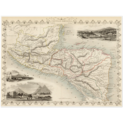 Mittelamerika um 1850