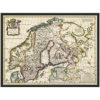 Historical city map  Test product horizontal 3 sizes