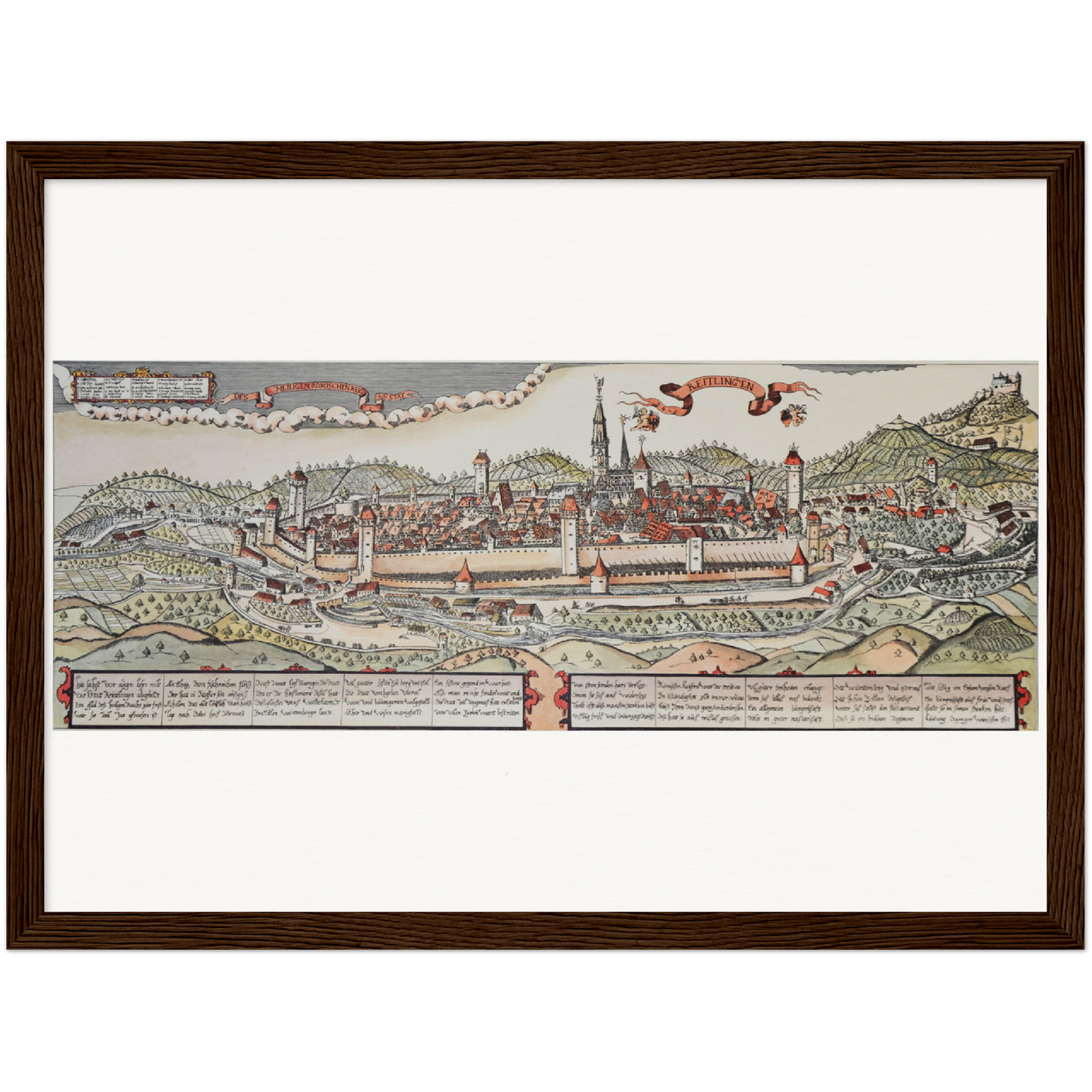 Historical city map  Test product horizontal 3 sizes