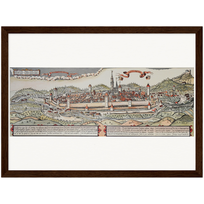 Historical city map  Test product horizontal 3 sizes