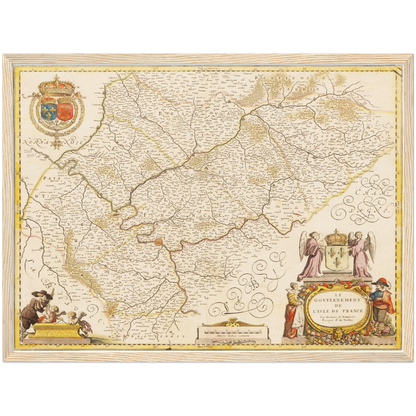 Historical city map  Test product horizontal 3 sizes