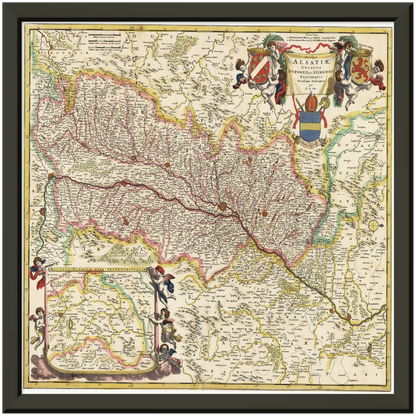 Historical city map  Test product horizontal 3 sizes