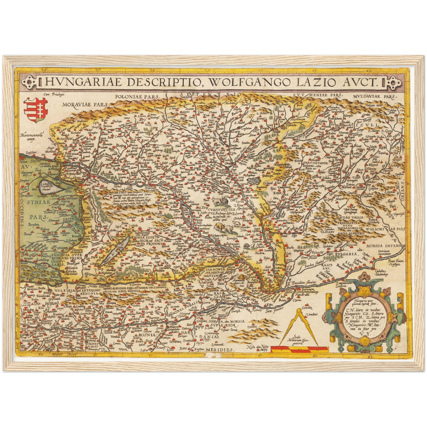 Historical city map  Test product horizontal 3 sizes