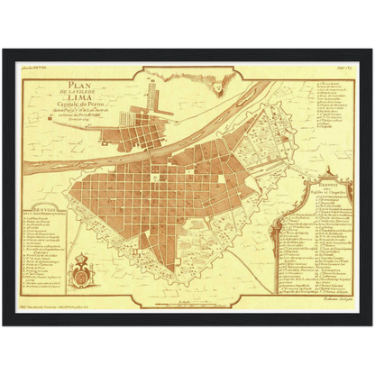 Historical city map  Test product horizontal 3 sizes