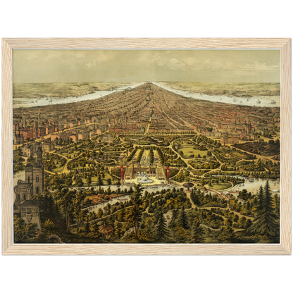 Historical city map  Test product horizontal 3 sizes