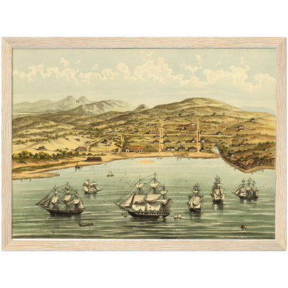 Historical city map  Test product horizontal 3 sizes