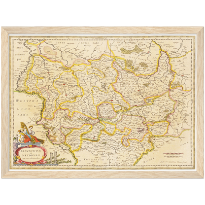 Historical city map  Test product horizontal 3 sizes