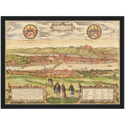 Historical city map  Test product horizontal 3 sizes