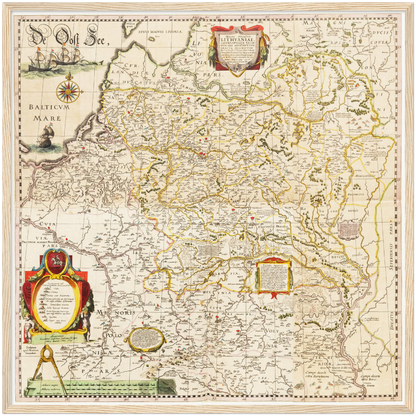 Historical city map  Test product horizontal 3 sizes