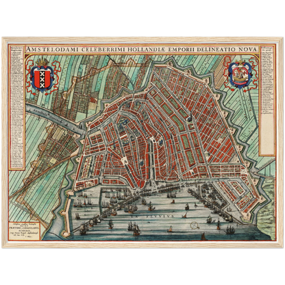 Historischer Stadtplan Amsterdam um 1649
