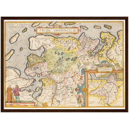 Historical city map  Test product horizontal 3 sizes