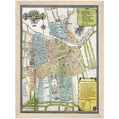 Historical city map  Test product horizontal 3 sizes