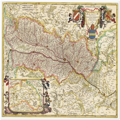 Historical city map  Test product horizontal 3 sizes