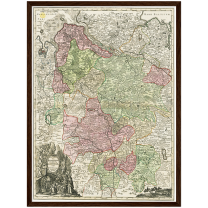 Historical city map  Test product horizontal 3 sizes