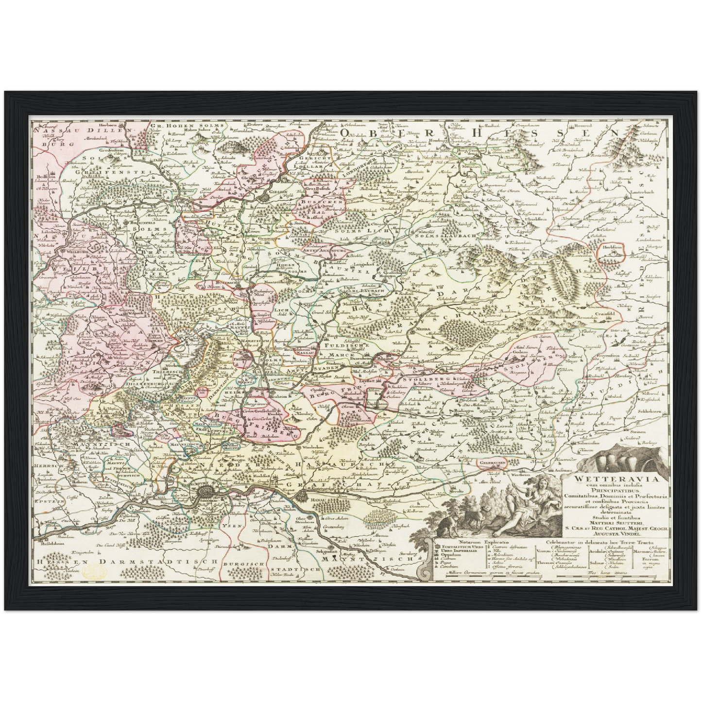 Historical city map  Test product horizontal 3 sizes