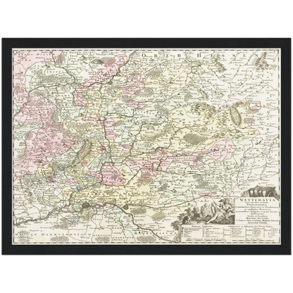 Historical city map  Test product horizontal 3 sizes