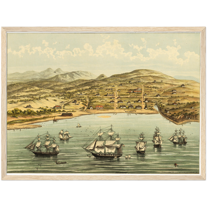 Historical city map  Test product horizontal 3 sizes