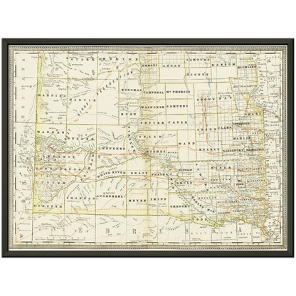 Historical city map  Test product horizontal 3 sizes