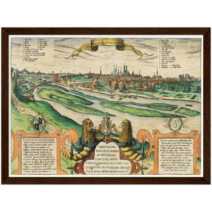 Historical city map  Test product horizontal 3 sizes