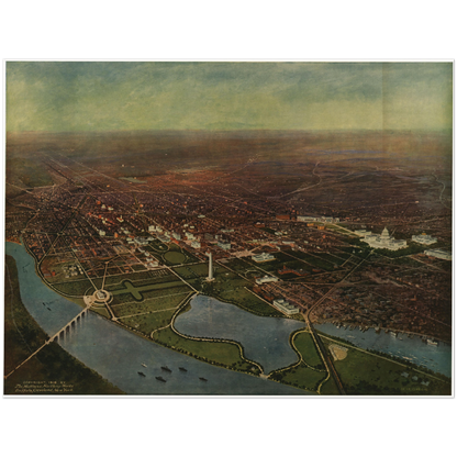 Historical city map  Test product horizontal 3 sizes