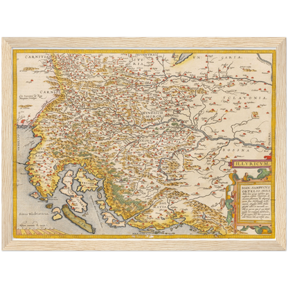 Historical city map  Test product horizontal 3 sizes