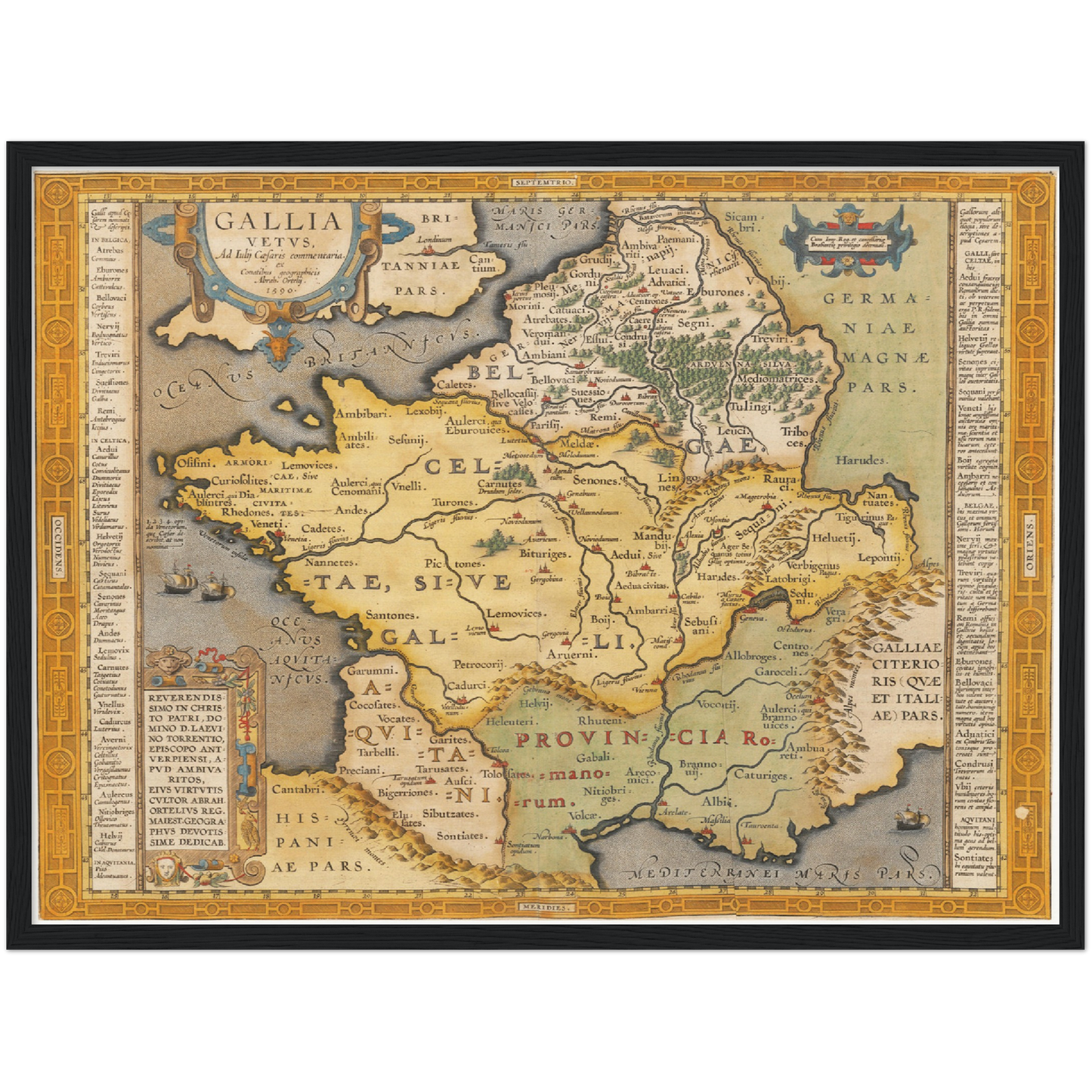 Historical city map  Test product horizontal 3 sizes