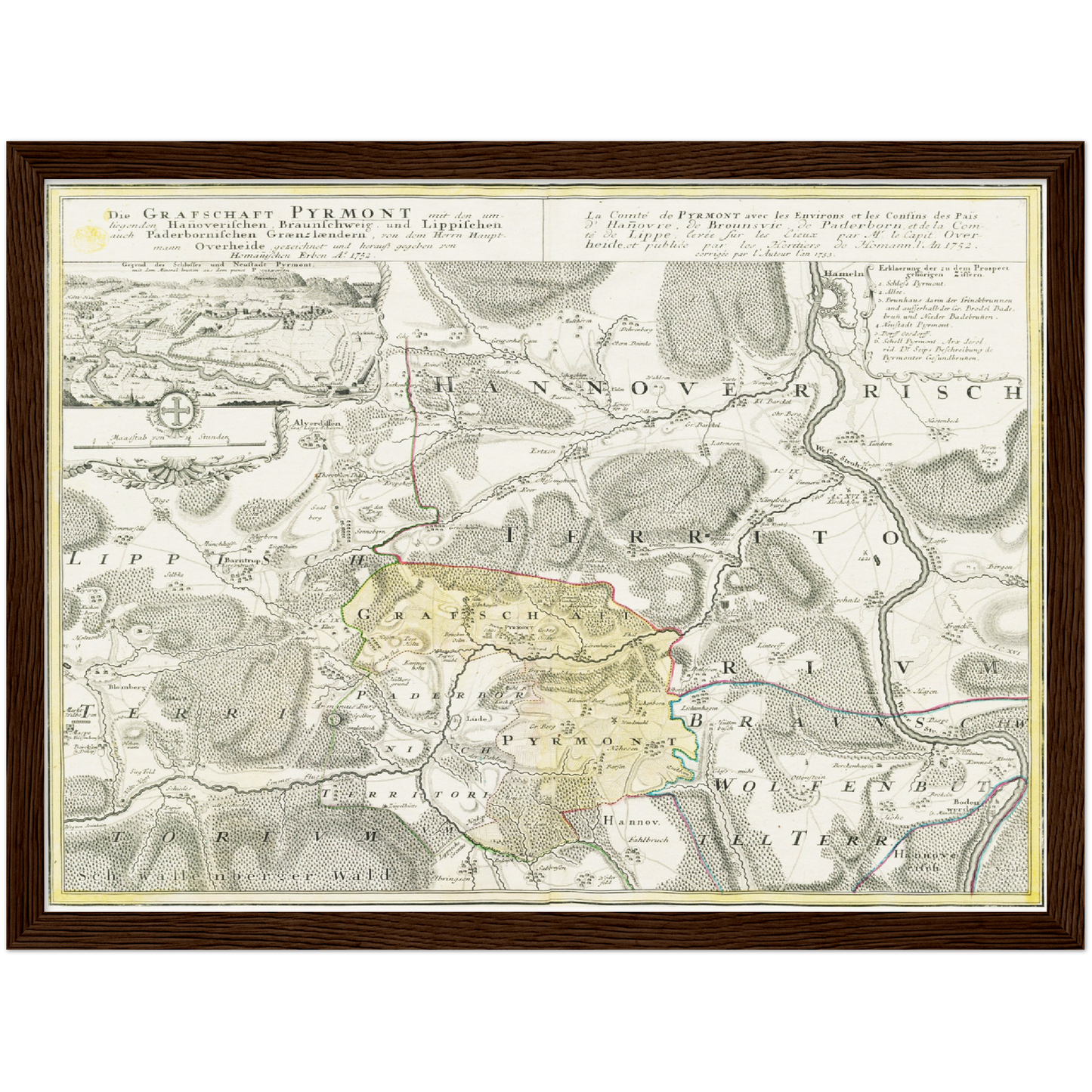 Historical city map  Test product horizontal 3 sizes