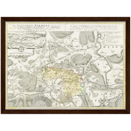 Historical city map  Test product horizontal 3 sizes