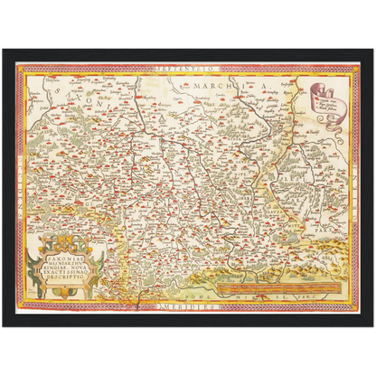 Historical city map  Test product horizontal 3 sizes