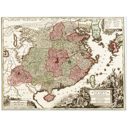 Historical city map  Test product horizontal 3 sizes