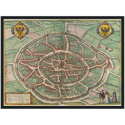Historical city map  Test product horizontal 3 sizes