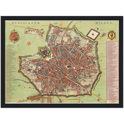 Historical city map  Test product horizontal 3 sizes