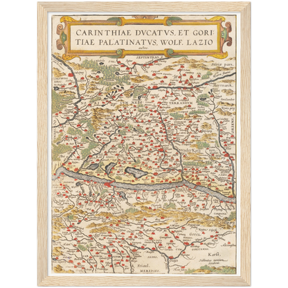 Historical city map  Test product horizontal 3 sizes