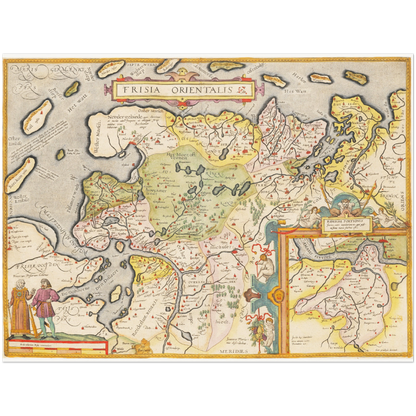 Historical city map  Test product horizontal 3 sizes