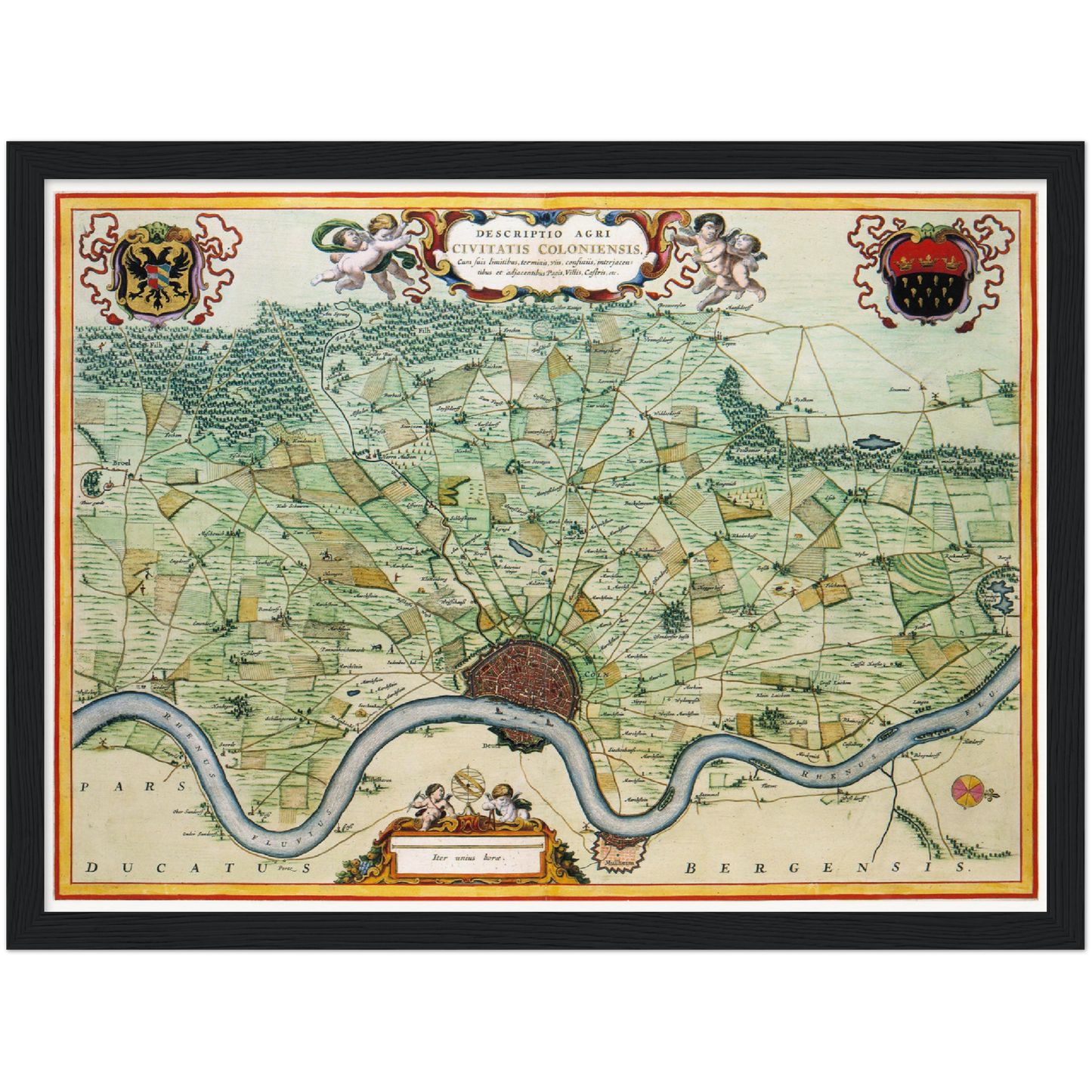 Historical city map  Test product horizontal 3 sizes